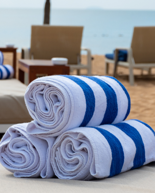 CABANA STRIPE POOL TOWELS